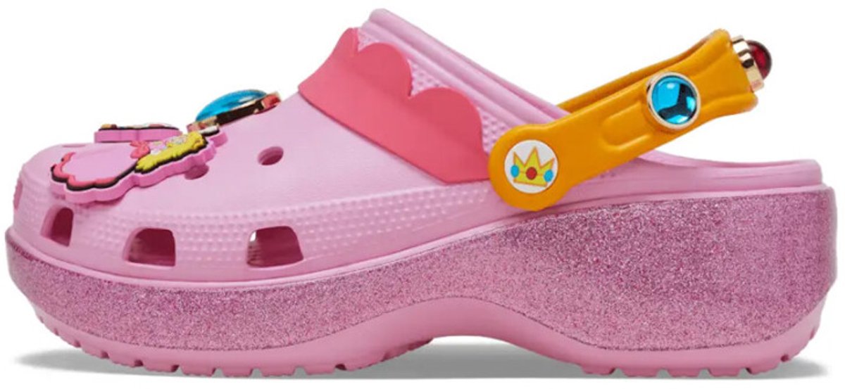 Crocs Classic Platform Clog Super Mario Bros. Princess Peach (Women's) - Maat 39-40