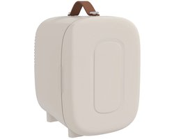 Atlasyx mini koelkast - Mini koelbox - Make up koelkast - Skincare koelkast - Koelt & verwarmt - 20,3 × 26,3 × 28 cm - Crèmewit