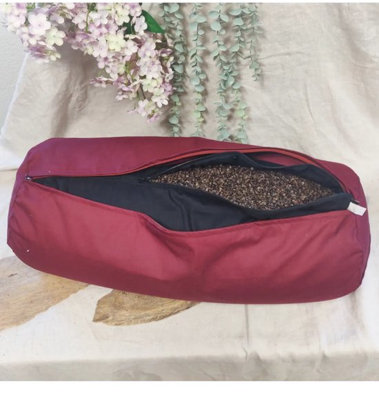 YogaStyles Bolster Donkerrood XL van YogaStyles — afbeelding 3
