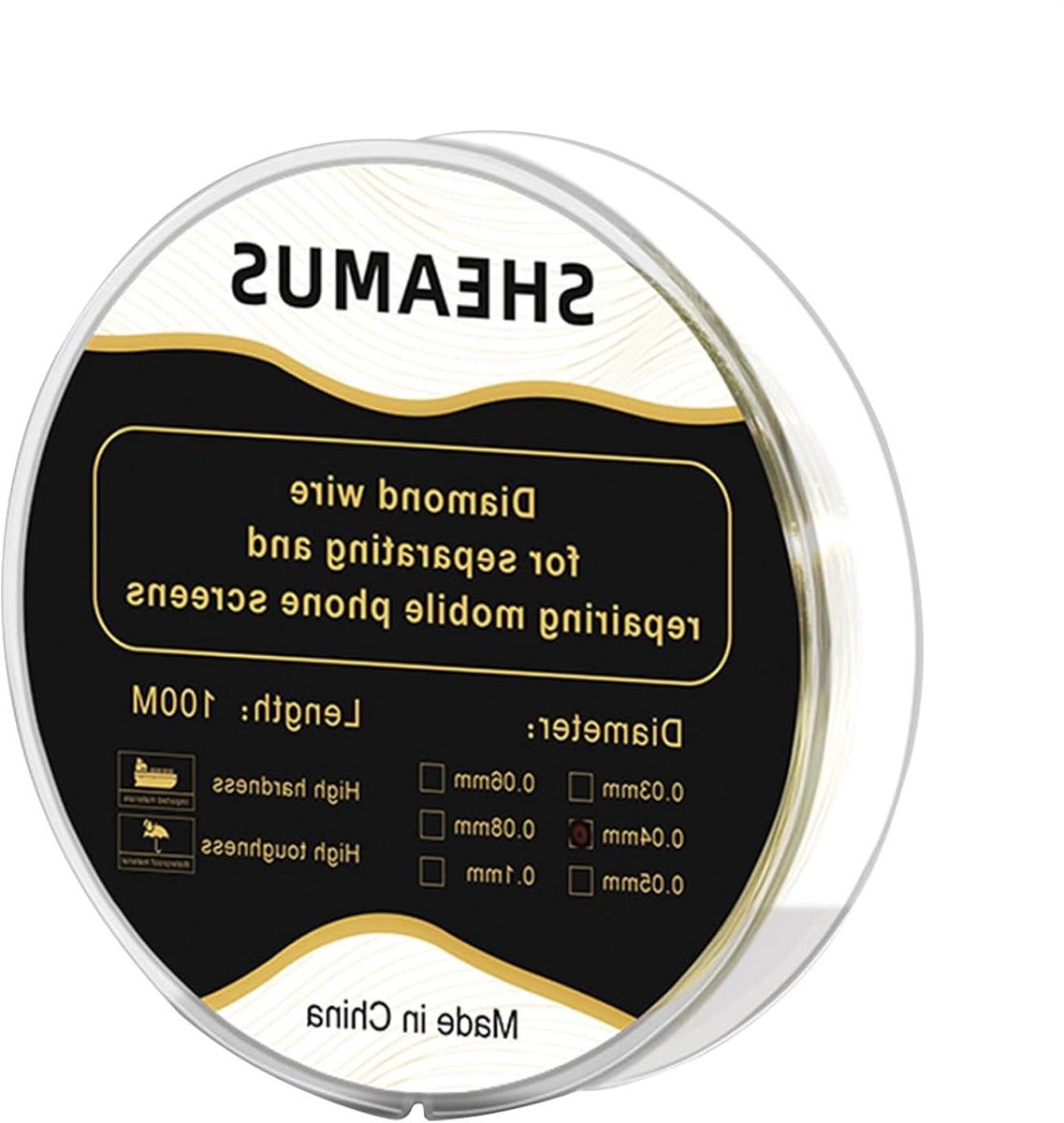 Schermsnijdraad - Scheidingsdraad LCD - Telefoonreparatie - Ultradun Snijden - 100 meter - Metaal