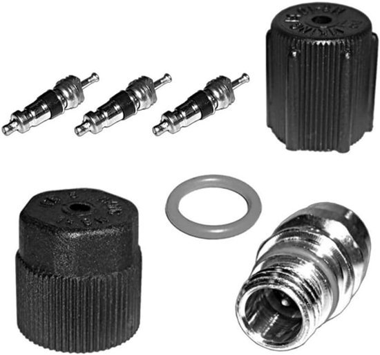 A/C Ventielkern Kit - Airco Reparatie Set - Voertuig Onderhoud - Universele Compatibiliteit - 8 Stuks - Afgebeeld — afbeelding 4