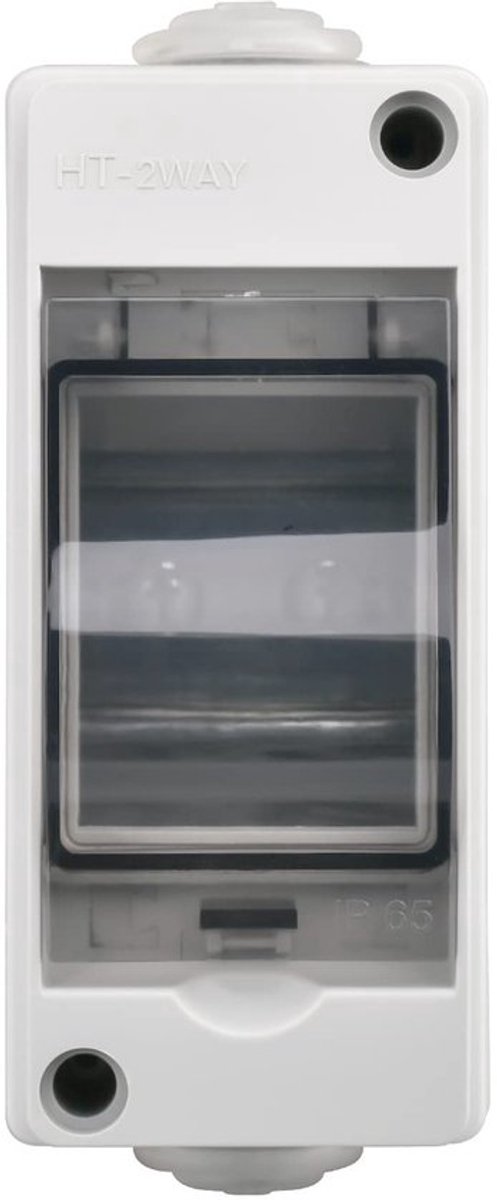 Opbouwverdeelkast - Waterdicht - Compact formaat - Zekeringkast voor elektriciteit - Communicatie - 2 modules