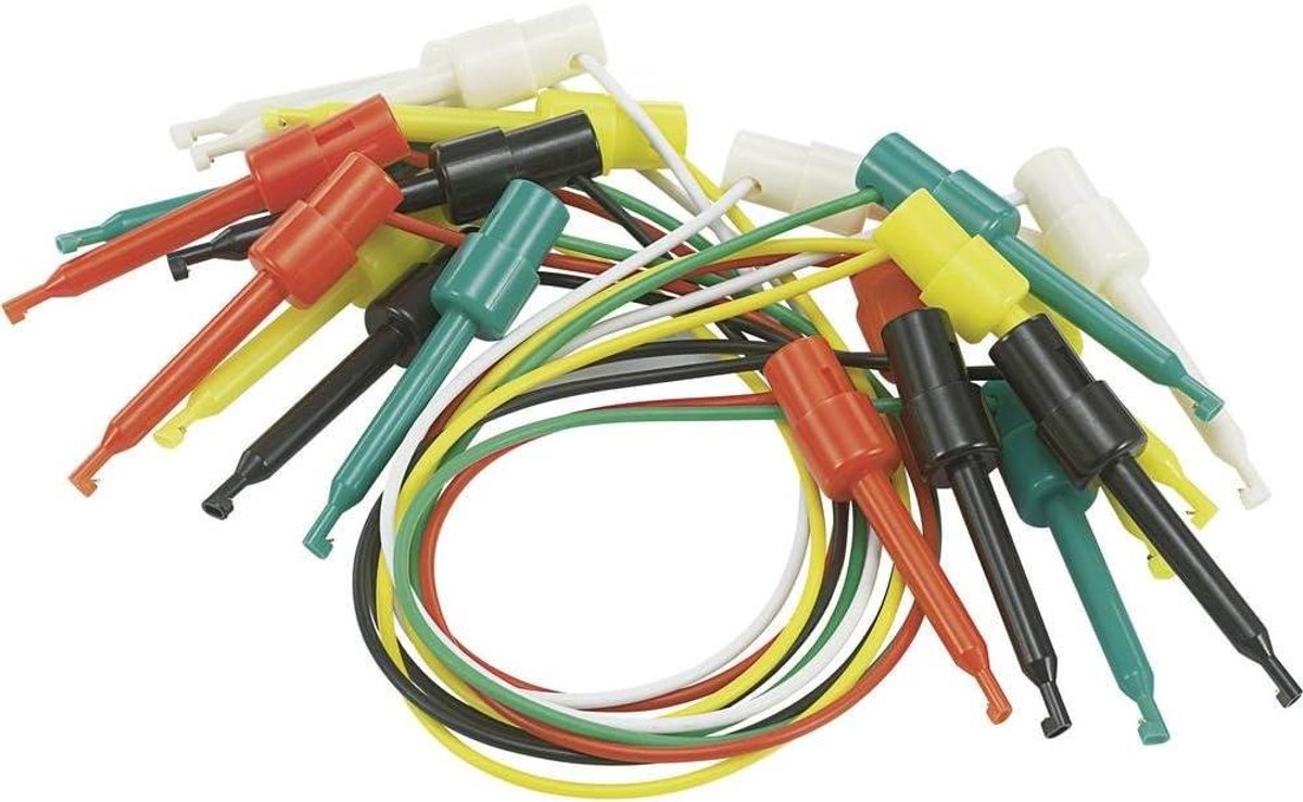 Meetsnoerenset Krokodilklem - Testkabels Aansluitkabels - Testopstellingen Maken - Met 5 Kleuren - 0.28 m - Multicolor