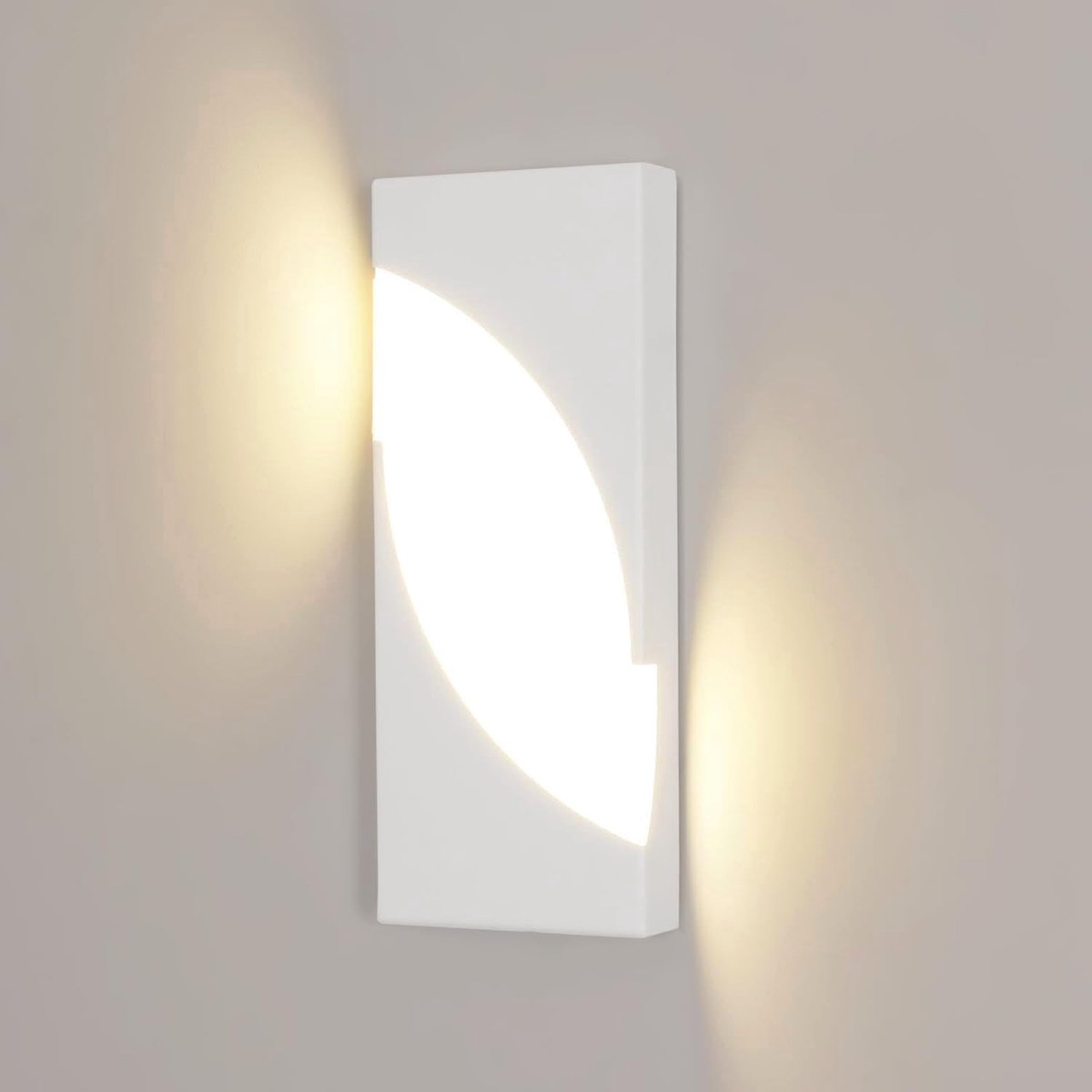 LED Wandlamp - Wit - 30 x 12 x 3 cm - Acryl Interieur Wandlamp met Warm Wit Licht - Voor Woonkamer en Slaapkamer