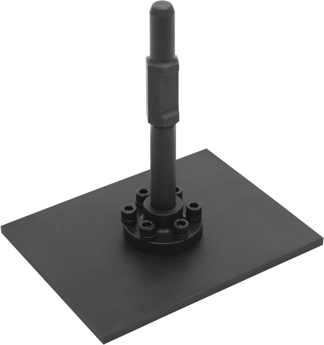 Stamperplaat - Verdichter Packer - Grond Verdichten - Robuust Staal - 27 x 26 x 205 cm - Zwart