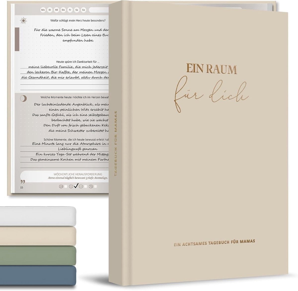 Dagboek in Kaki Kleur - Perfect Moederdagcadeau voor Minimalisten en Schrijfliefhebbers
