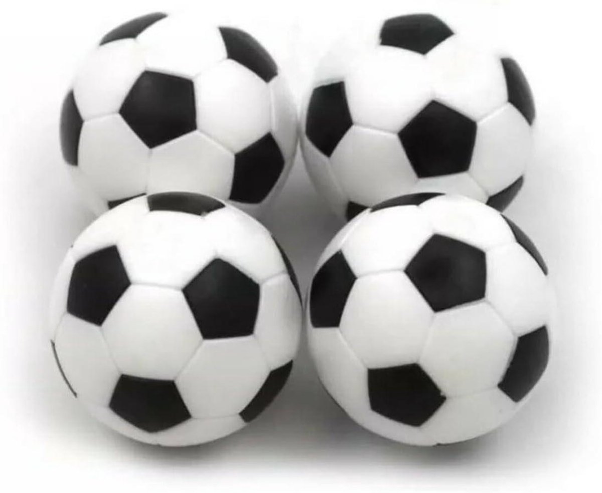 Tafelvoetbal Ballen - Foilballetjes Kickertafel - Spelplezier Thuis - Duurzaam ABS Plastic - 36mm 4 Stuks - Zwart Wit