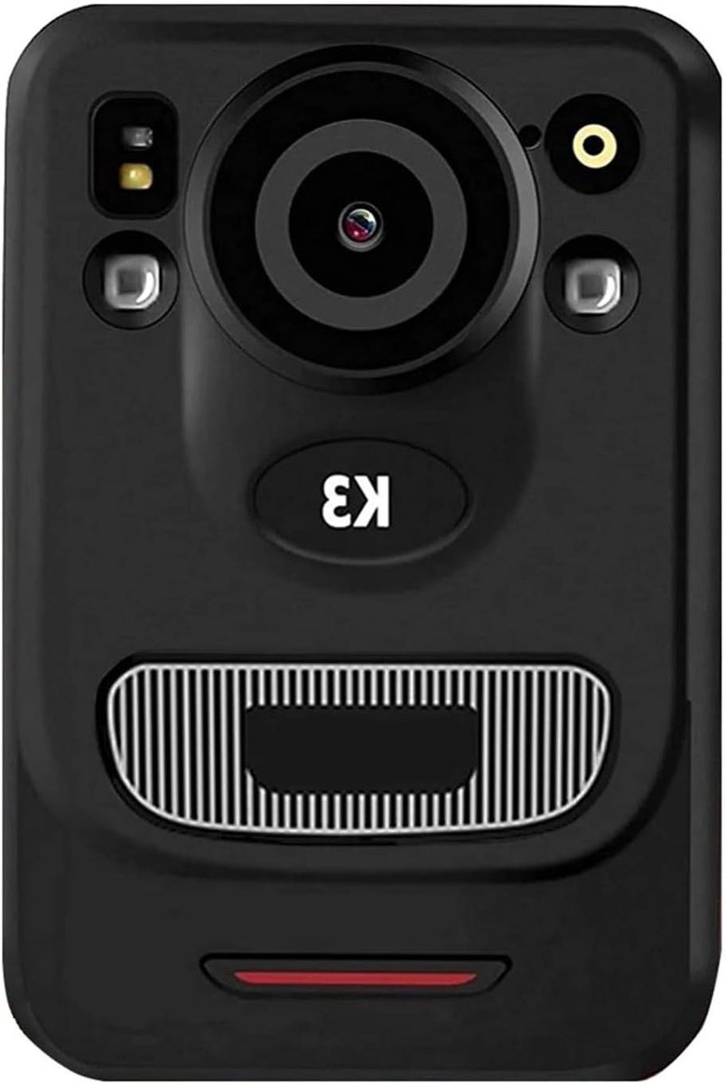 Draagbare Bodycam - Mini Camera - Veiligheid Opnemen - Explosieveilig Waarschuwingslicht - 65mm x 45mm x 28mm - Zwart