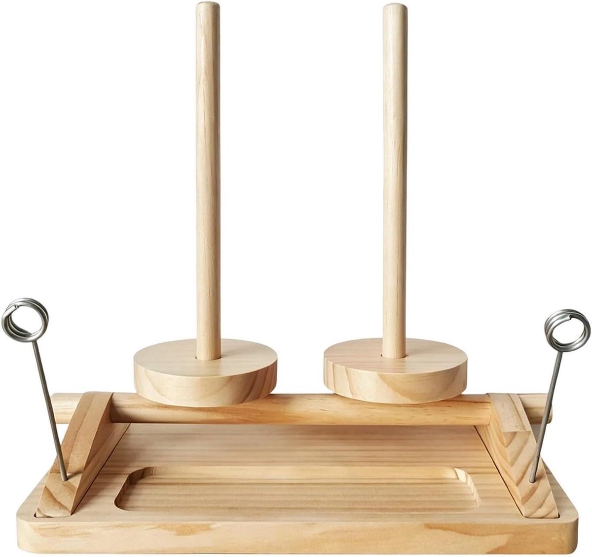 Draaibare Garenhouder - Garen Organizer - Haken en Breien - Dubbele Stift - 25 x 17 x 5 cm