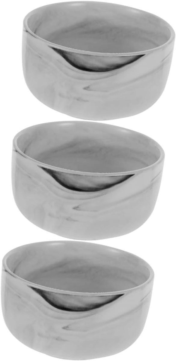 Scheerkom Set - Scheerschuim Kom - Baard Verzorging - Grote Capaciteit - 11x11x6cm - Wit
