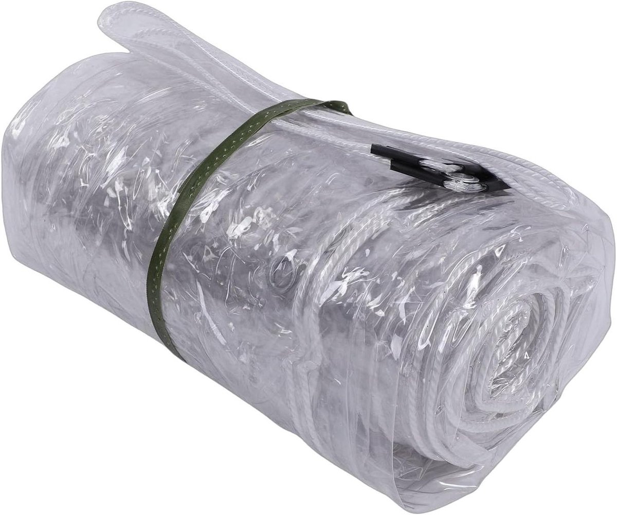 Transparant Zeildoek - Waterdicht PVC Doek - Buitenbescherming - Dubbellaags Ontwerp - 3x5m - Transparant