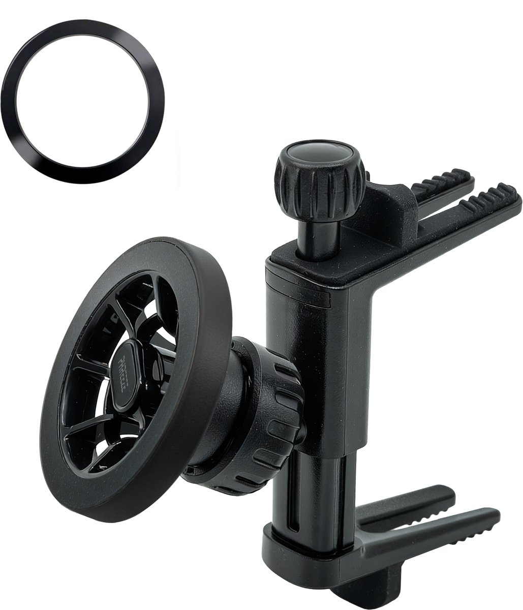 Phreeze MBH03 - Autohouder geschikt voor MagSafe - Telefoonhouder Auto Ventilatie - Telefoonhouders Auto Magnetisch - GSM Houder Auto - Autohouder Telefoon - Geschikt voor Mercedes & Ronde Ventilatierooster