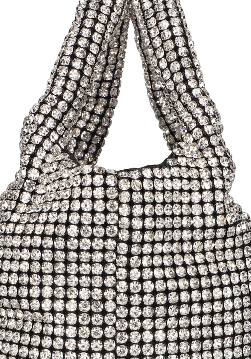 Hvisk Merry Rhinestones Handtassen Dames - Zilver - Maat ONESIZE