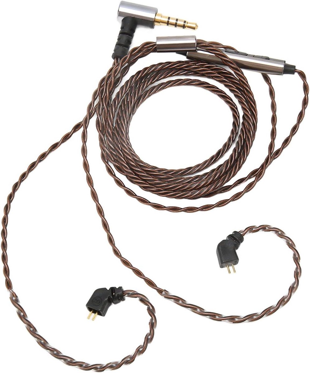 Oortelefoon Upgrade Kabel - Hoofdtelefoon Koord - Muziek Luisteren - Met Microfoon - 120cm - Doorzichtig