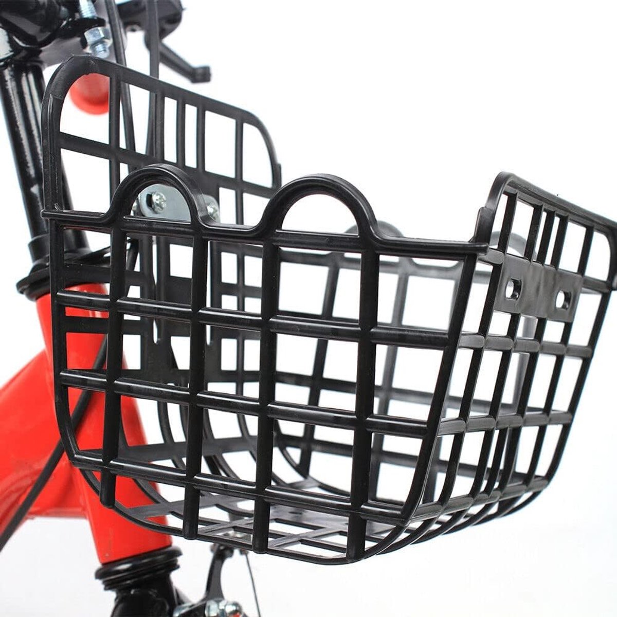 Kinderfiets - Loopfiets met steunwielen - Eerste fietservaring - Veiligheidsdriehoekstructuur - 12 inch - Rood