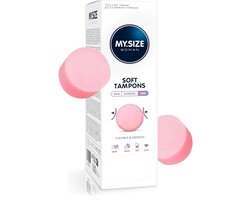 MY.SIZE Woman Soft Tampons PRO, zonder touwtje, voor sport, love en spa, 20 stuks