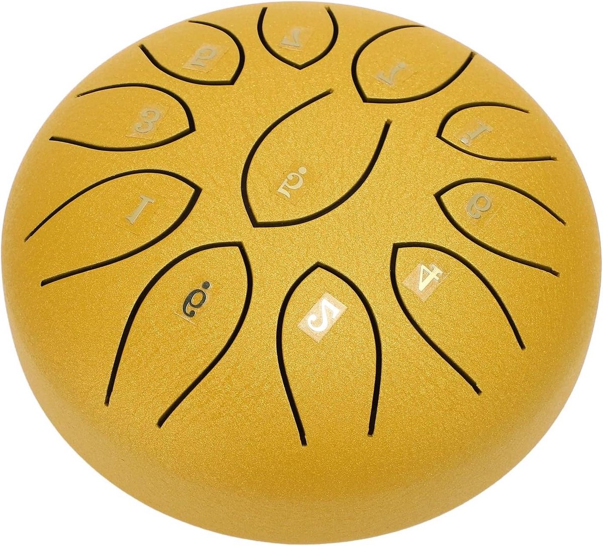 Regentrommel Handpan - Steeldrum Tuindecoratie - Tuin Ontspannen - 11 Tonen Koolstofstaal - 6 Inch - Geel