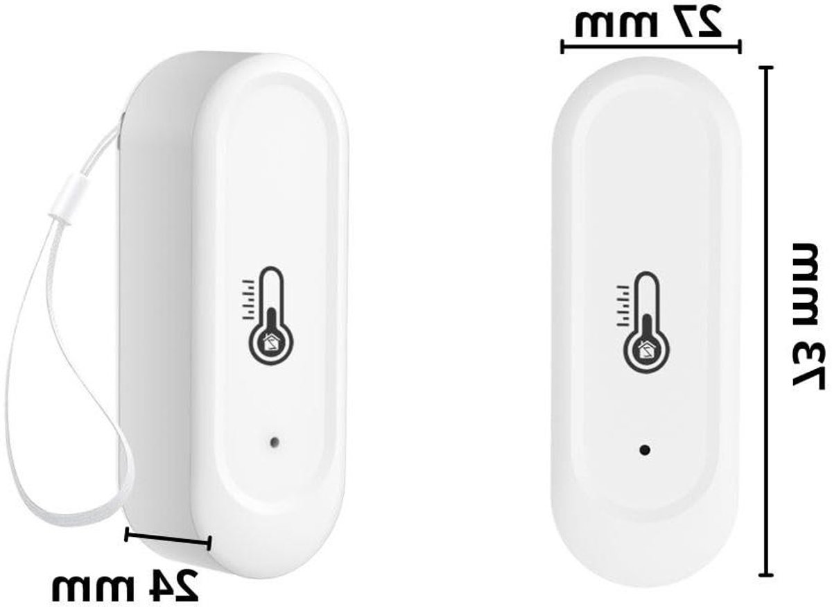 Buitensensor Temperatuur Luchtvochtigheid - Weerstation Buiten Sensor - Smart Home Automatisering - ZigBee 3.0 Energiebesparend
