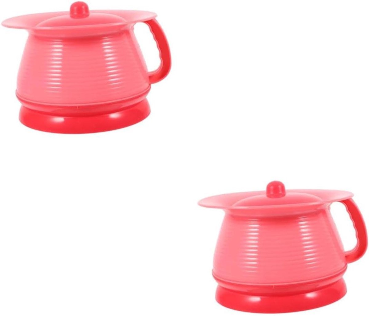 Potty Training Potjes - Plaspotjes Kinderen - Onderweg Reizen - Lekvrij Ontwerp - 23 x 21 x 26 cm - Roze