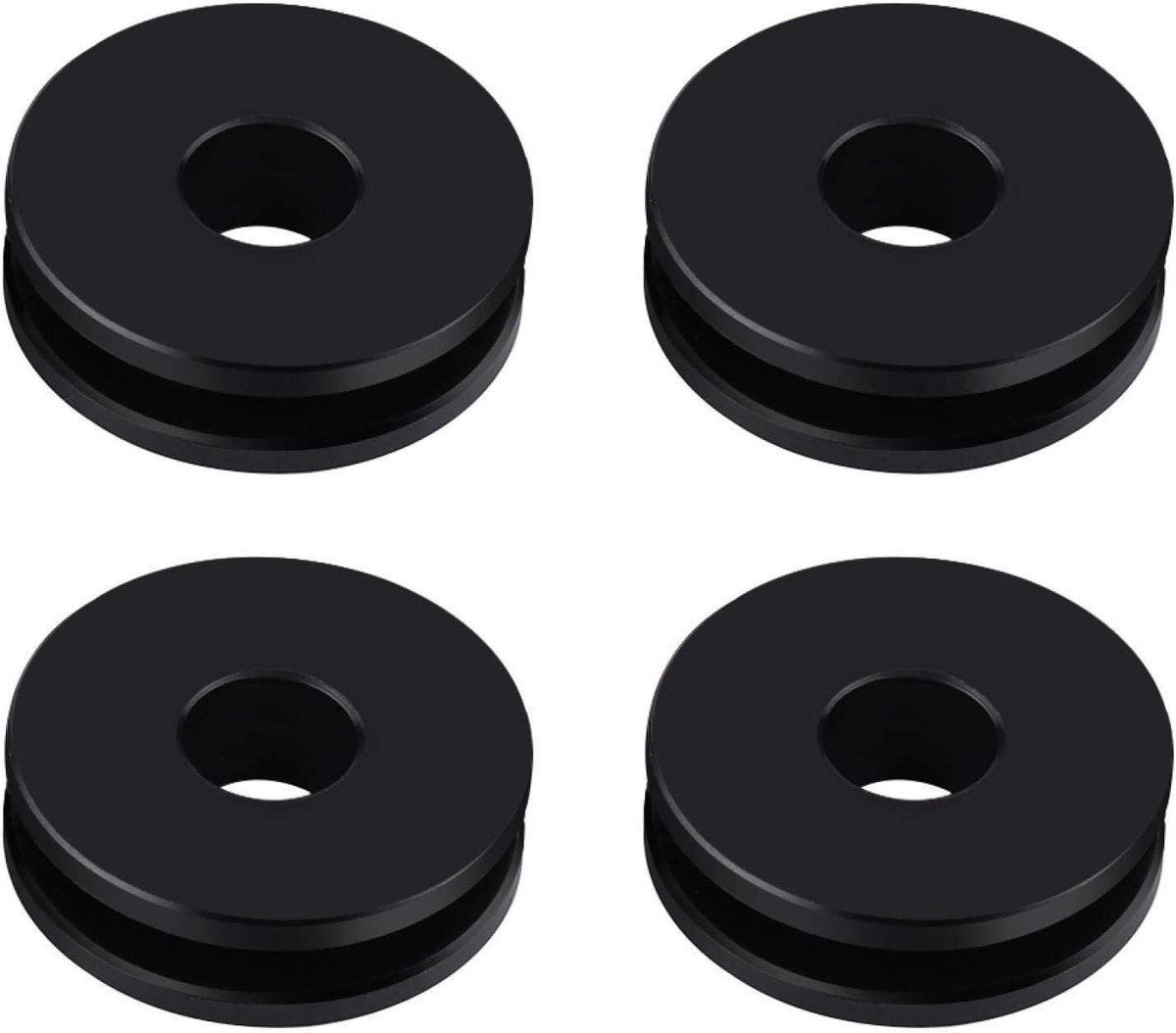 Windshield Grommets - Windscherm Bussen - Motoronderhoud - Duurzaam POM Materiaal - 25 x 7.5 x 8.5mm - Zwart