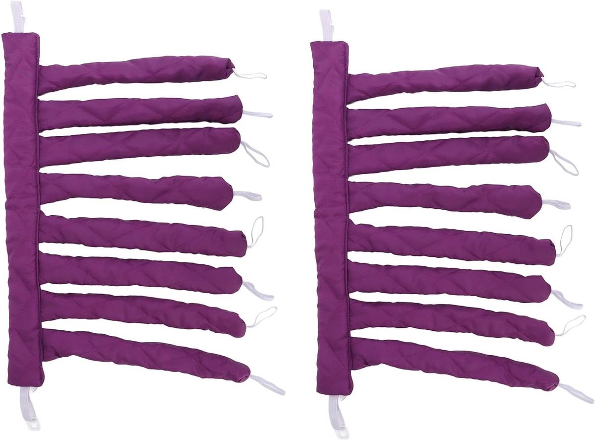Haar Krul Set - Krulband Haar - Haar Stijlen - Hittevrij Krullen - 2 stuks - Paars