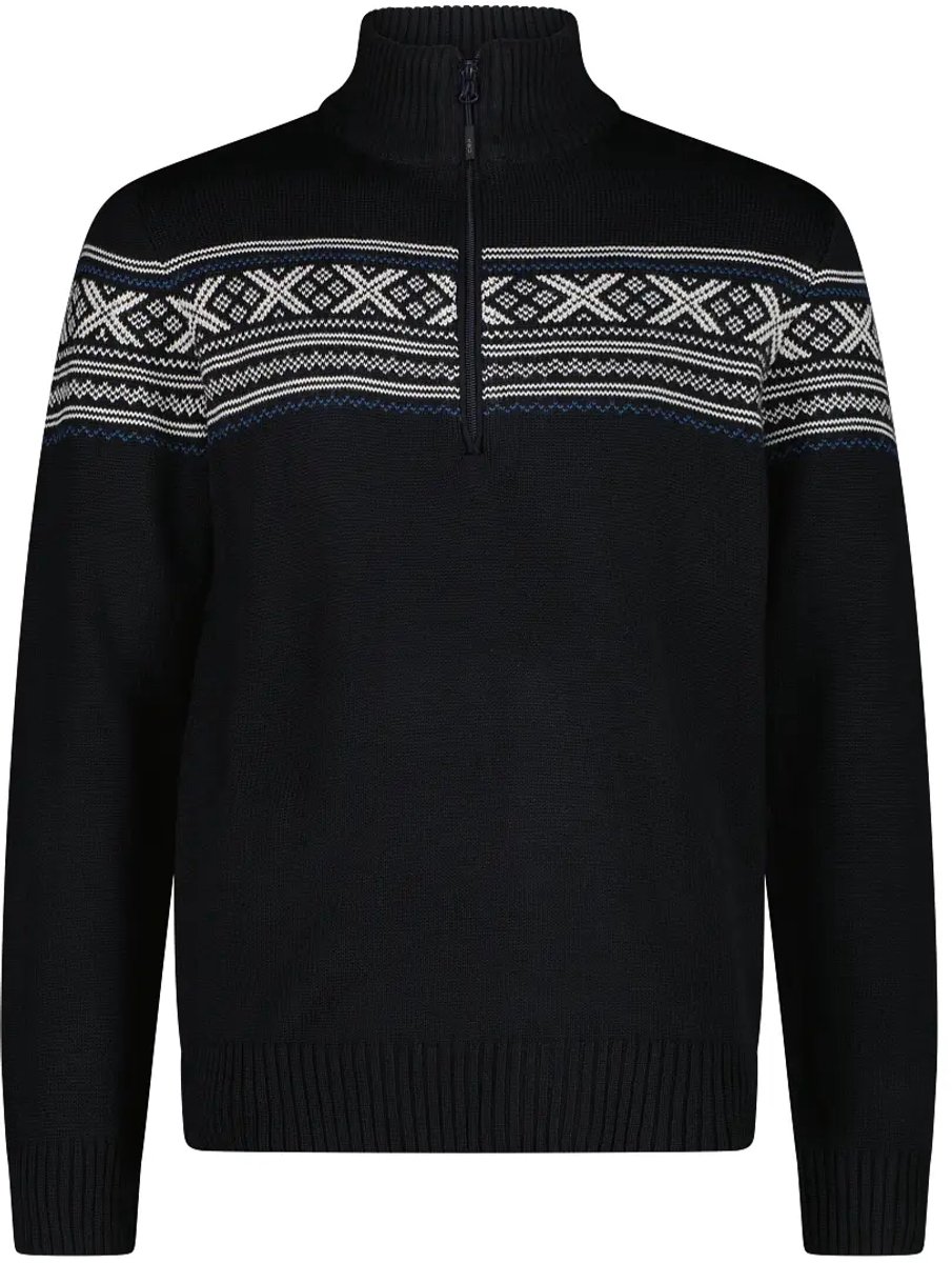 Trui met rits col CMP Wooltech Blauw