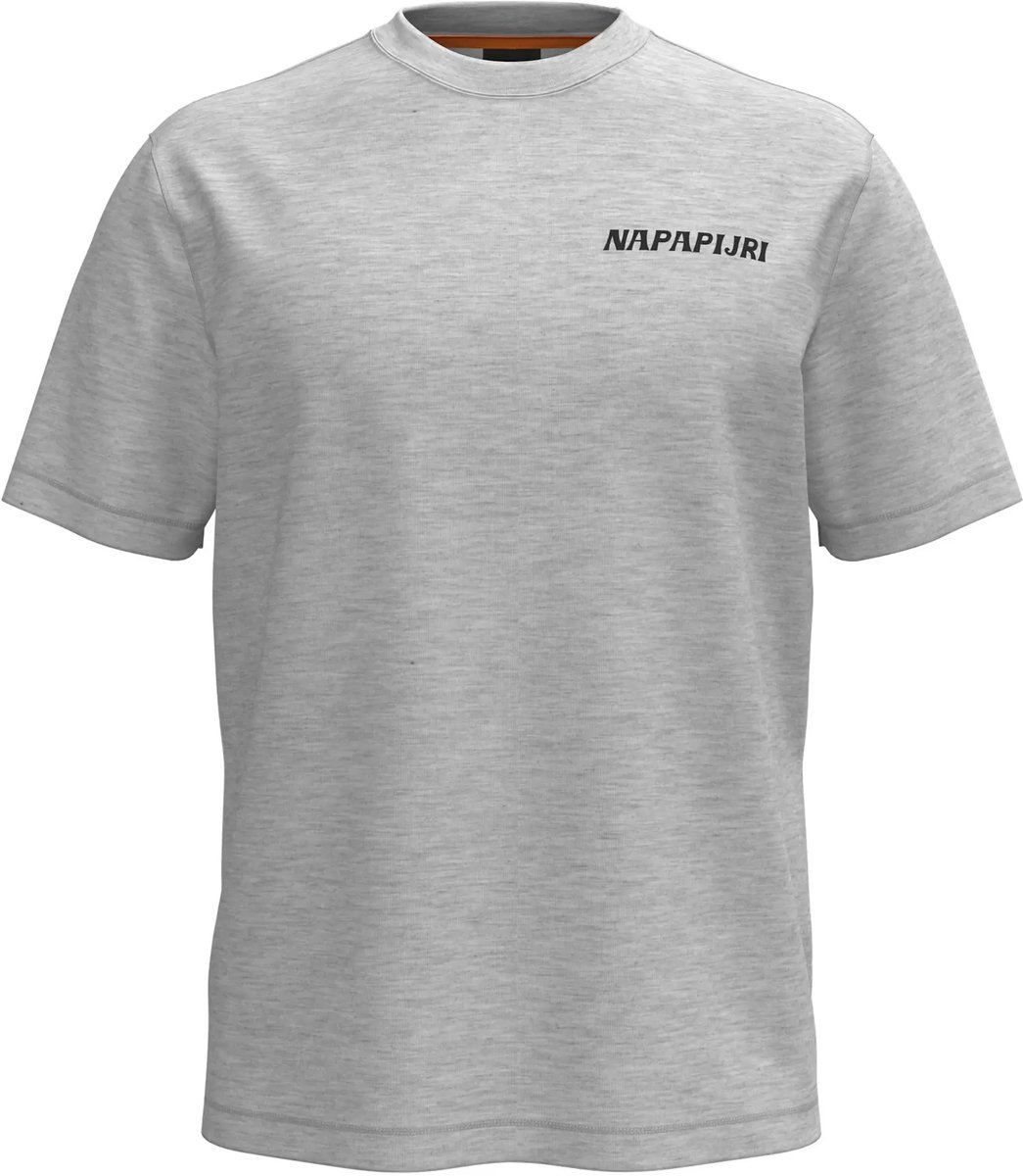 T-shirt Napapijri S-Sol Lichtgrijs Melange