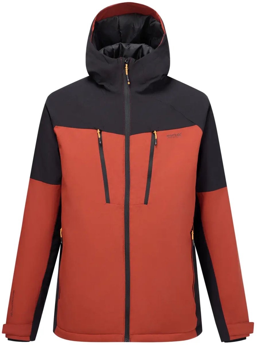 Regatta Highton Stretch Burnt Henna Winterjas Heren Zwart