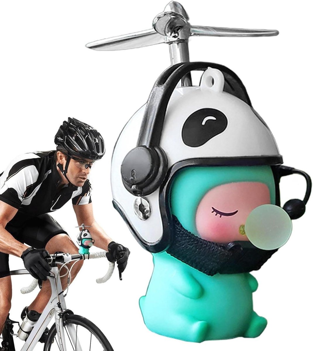Fietsversiering Cartoon - Stuurdecoratie Fietsaccessoire - Fietsdecoratie - Afneembare Helm - 9 x 6 x 4 cm - Niet gespecificeerd