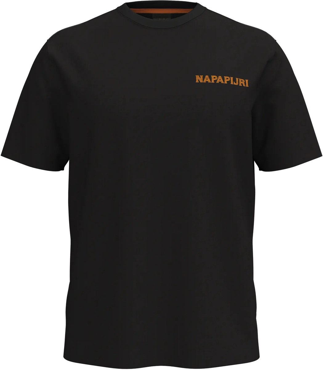 T-shirt Napapijri S-Elior Zwarte Schoonheid