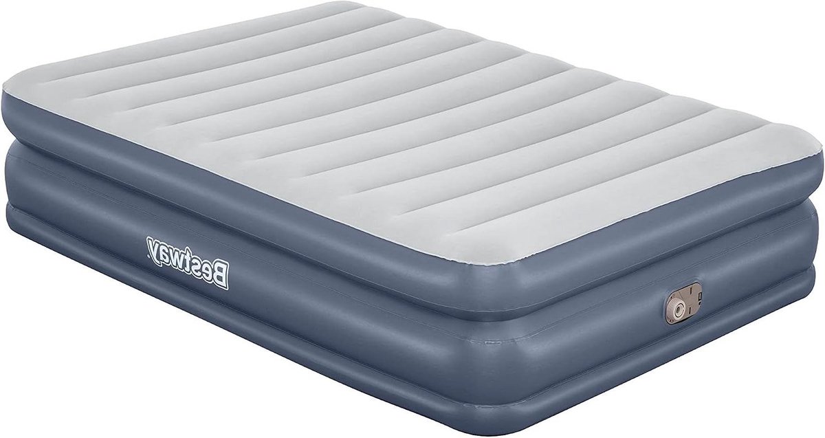 Luchtbed Queen - Opblaasbaar matras - Extra slaapplek - Met ingebouwde pomp - 203 x 152 x 51 cm - Meervoudig