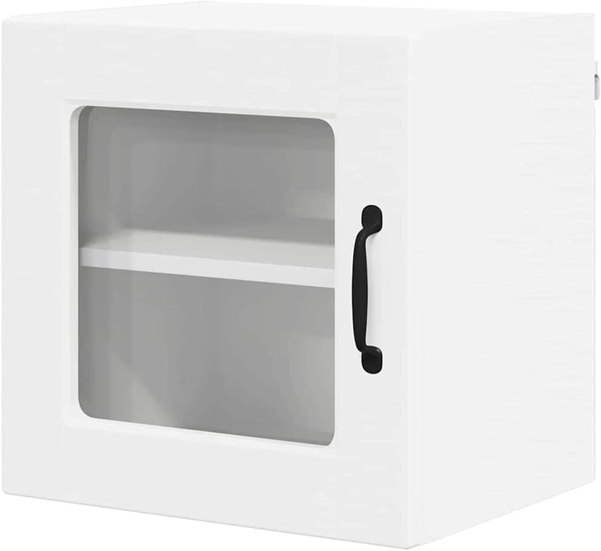 Keukenkast met plank - Wandkast keuken - Keuken organiseren - Ruimtebesparend wandmodel - 40 x 31 x 40 cm - Wit