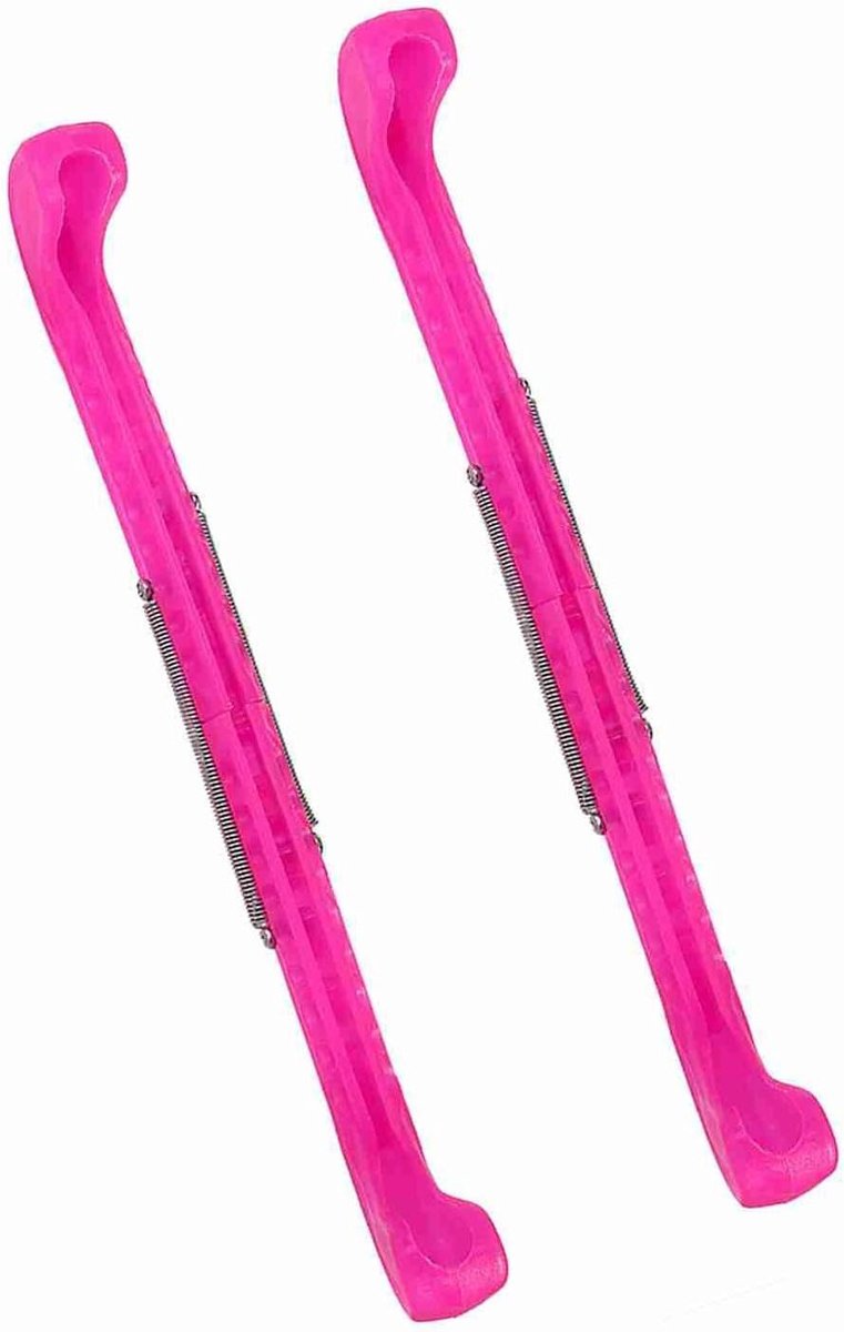 Schaatsbeschermers - Skate Guards - Scherpte Behouden - Verstelbare Veerpasvorm - 25-31 cm - Rood