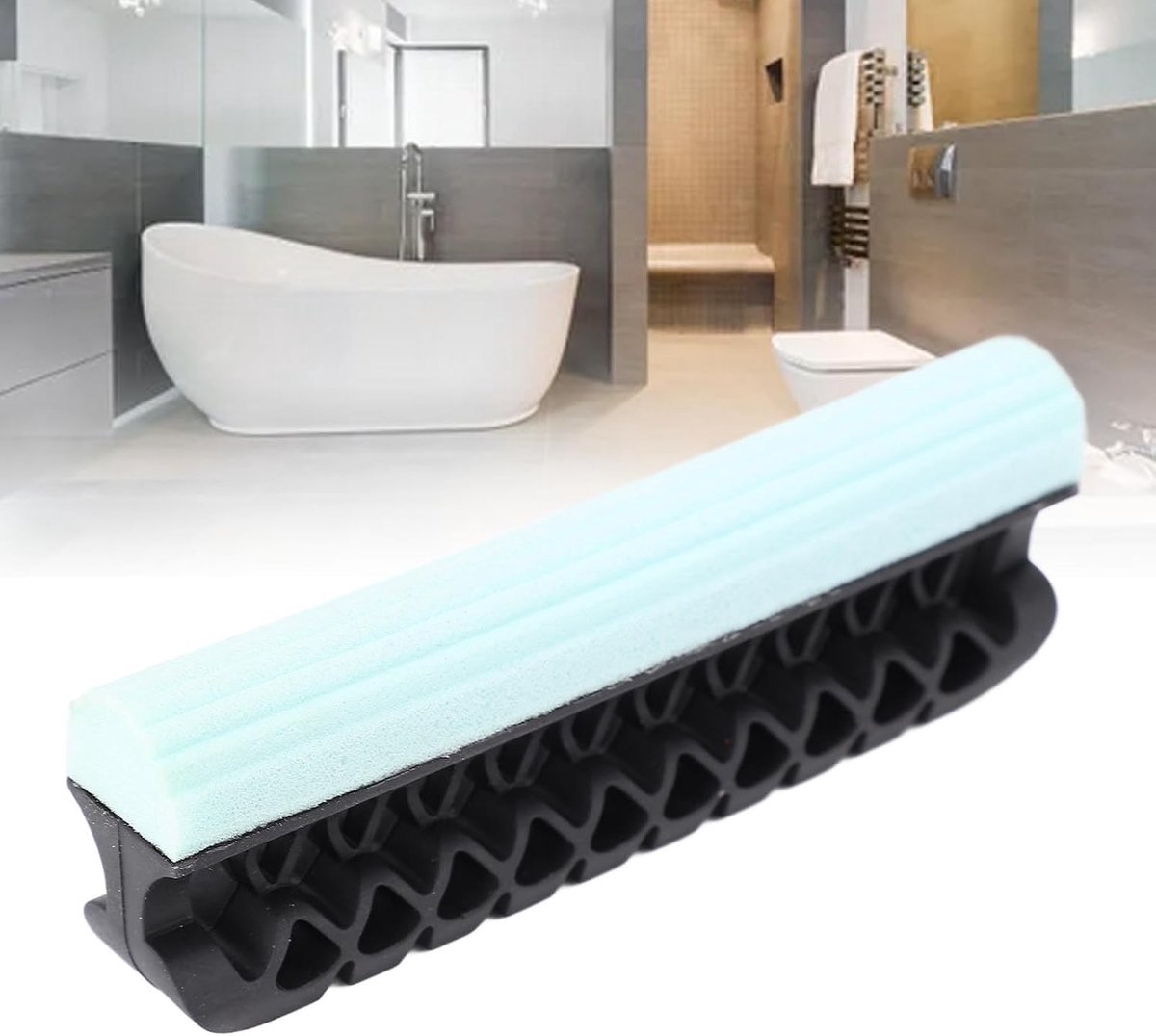 Reinigingshulpmiddel voor Baarden, Flexibele Sponsstrip voor het Vangen van Baardhaar, Efficiënte Oplossing voor de Badkamer en Onderhoud van Baardverzorging