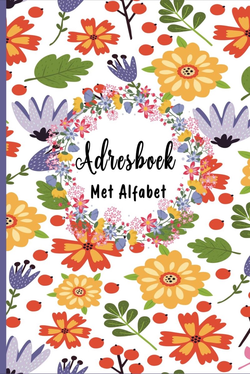 Adresboek - A5 - 110 pagina's - Compact en overzichtelijk notitieboek - Voor persoonlijke en zakelijke contacten
