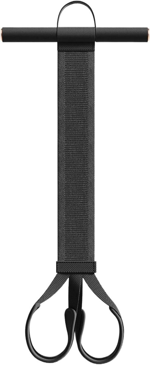 Buikspiertrainer met Pedaal - Elastisch Trainingsapparaat - Thuis Fitness - Antislip Schuim Handgrepen - ca. 72 x 30 cm