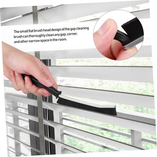 Multifunctionele Voegenborstels - Kierenborstels Reinigingsborstels - Kieren Reinigen - Ergonomische Grip - 23 cm - Zwart — afbeelding 3