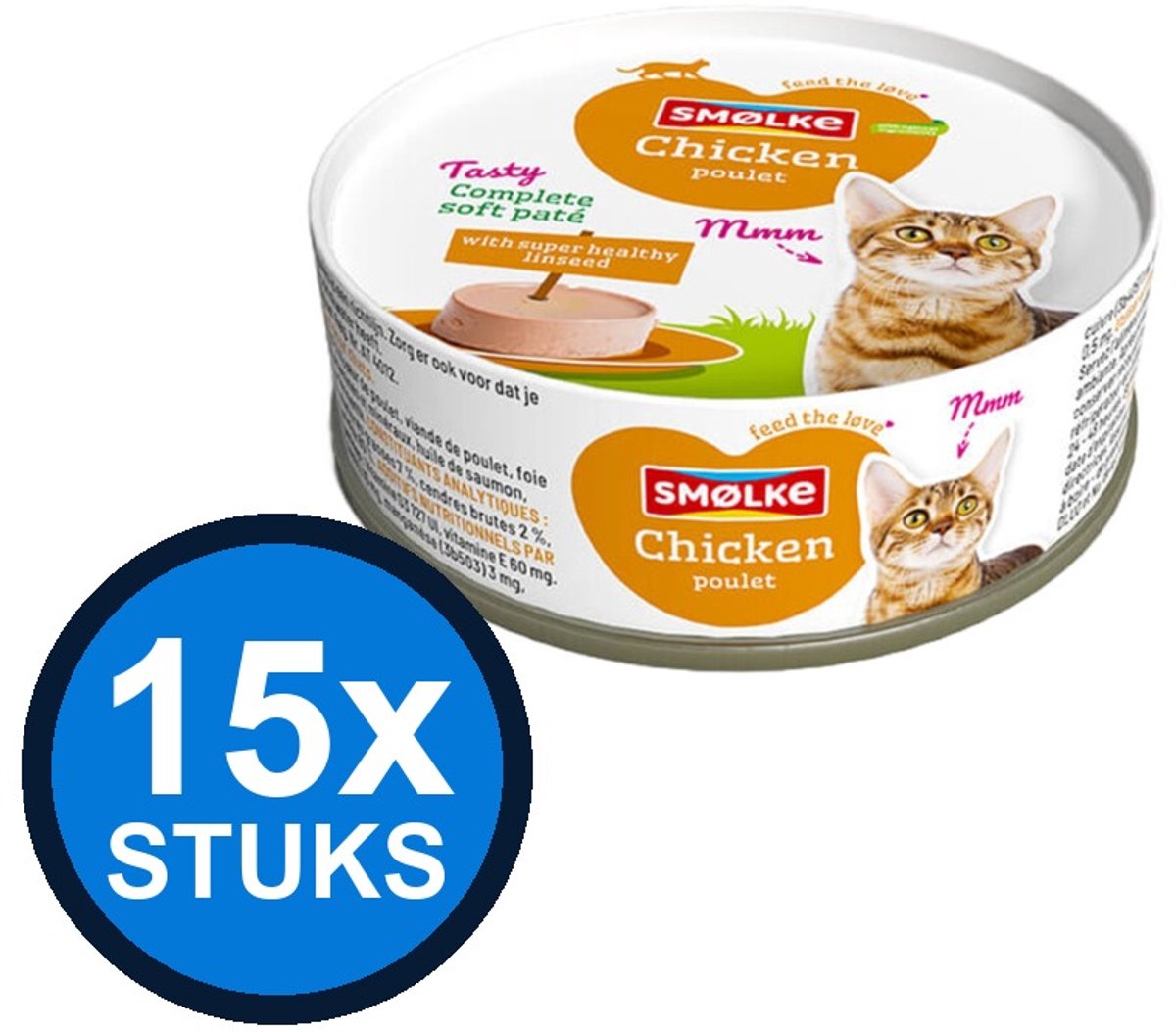 Smølke Smølke kat soft paté chicken 80gr