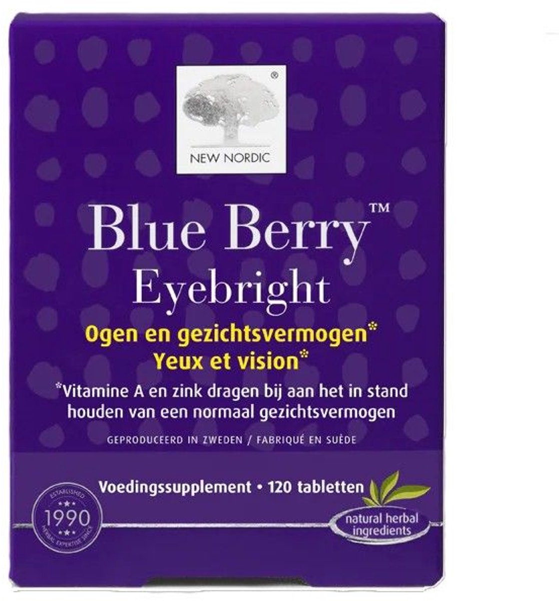 New Nordic - Blue Berry Eyebright - 120 tabletten