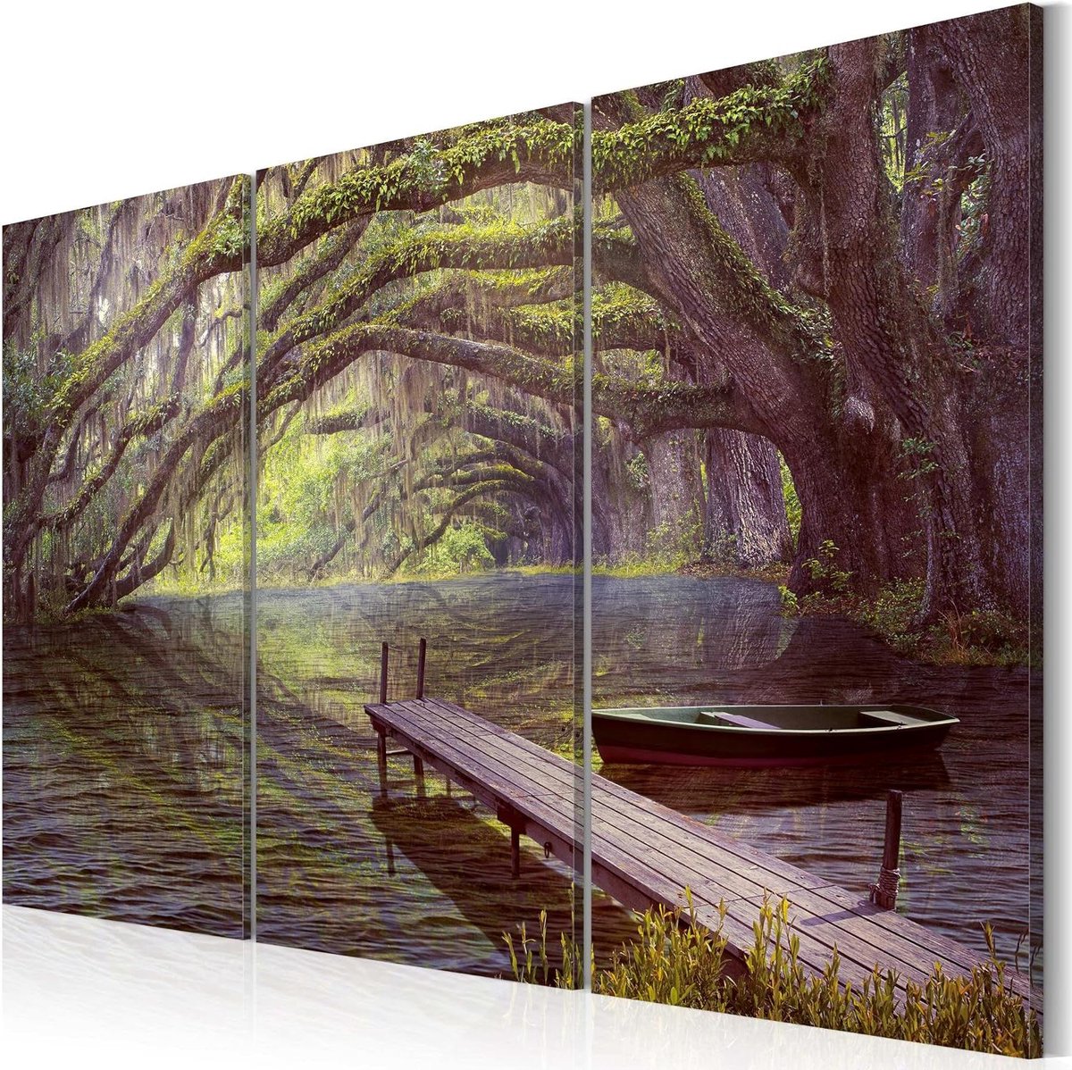 Akoestisch Schilderij - Wandpaneel Geluidsabsorptie - Ruimte Dempen - Canvas Met Schuim - 120x80 cm - Landschap