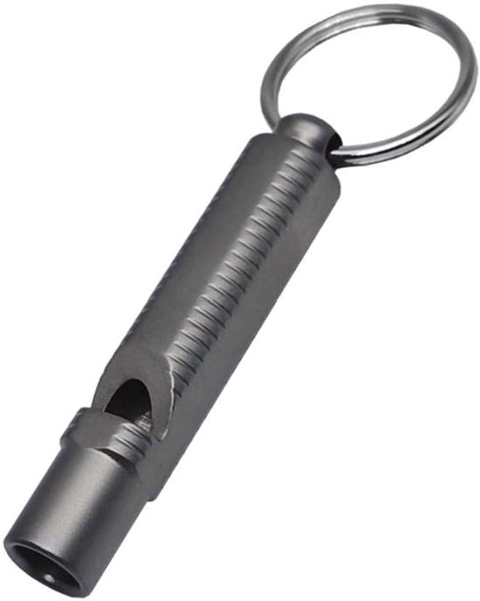 Noodfluitje met hoge decibel 120db - Draagbare fluit - TC4 titaniumlegering - Waterdicht - Veiligheidsfluitje - Lichtgewicht 10g - Survivalfluitje