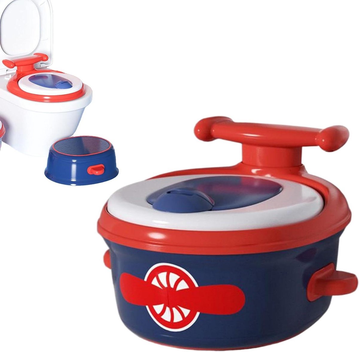 Kinder Zindelijkheidstraining Toilet - Reispotje Draagbaar Zitje - Zindelijkheidstraining - Antislip Onderkant - 6 maanden tot 6 jaar - Vliegtuig
