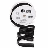 Accessoires Leduc Katoenen Biaisband 20/8/8 – 20 Meter – Zwart – Dubbel Gevouwen – Made in Italy