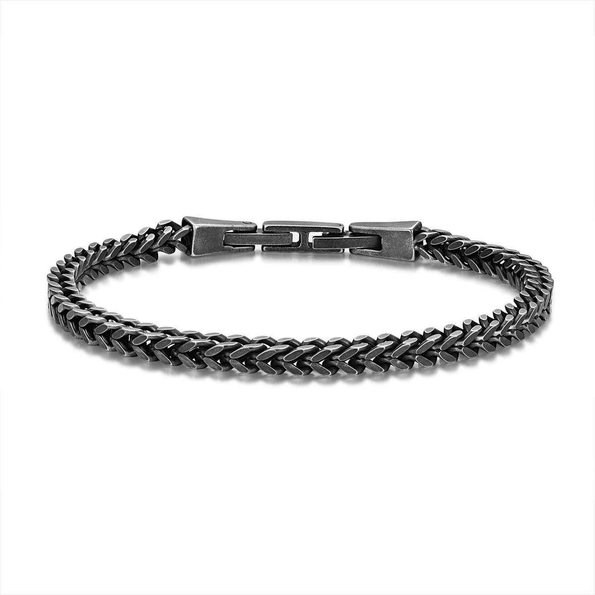 Frank 1967 7FB-0873 – Heren Armband – Schakelarmband – Vintage Staal – 21 cm – Cadeau voor Mannen