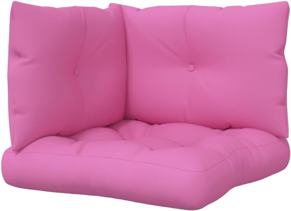 Tuinkussens Set - Buiten kussens - Comfortabel Zitten - Waterafstotend Oxford Weefsel - 60x61.5 cm - Roze