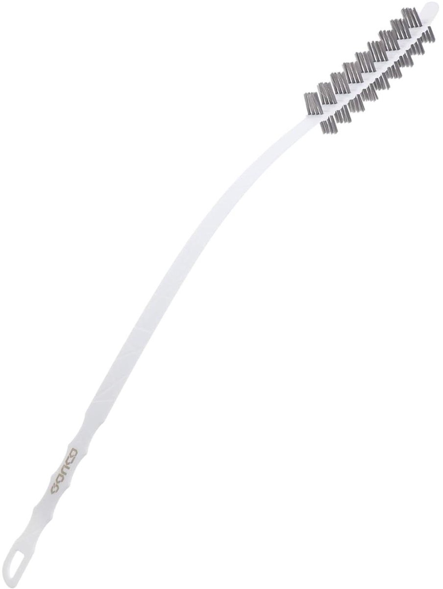 Reinigingsborstel Wasmachine - Lange Flexibele Borstel - Effectief Vuil Verwijderen - Verlengt Levensduur Apparaten - 60 cm Lengte - Wit