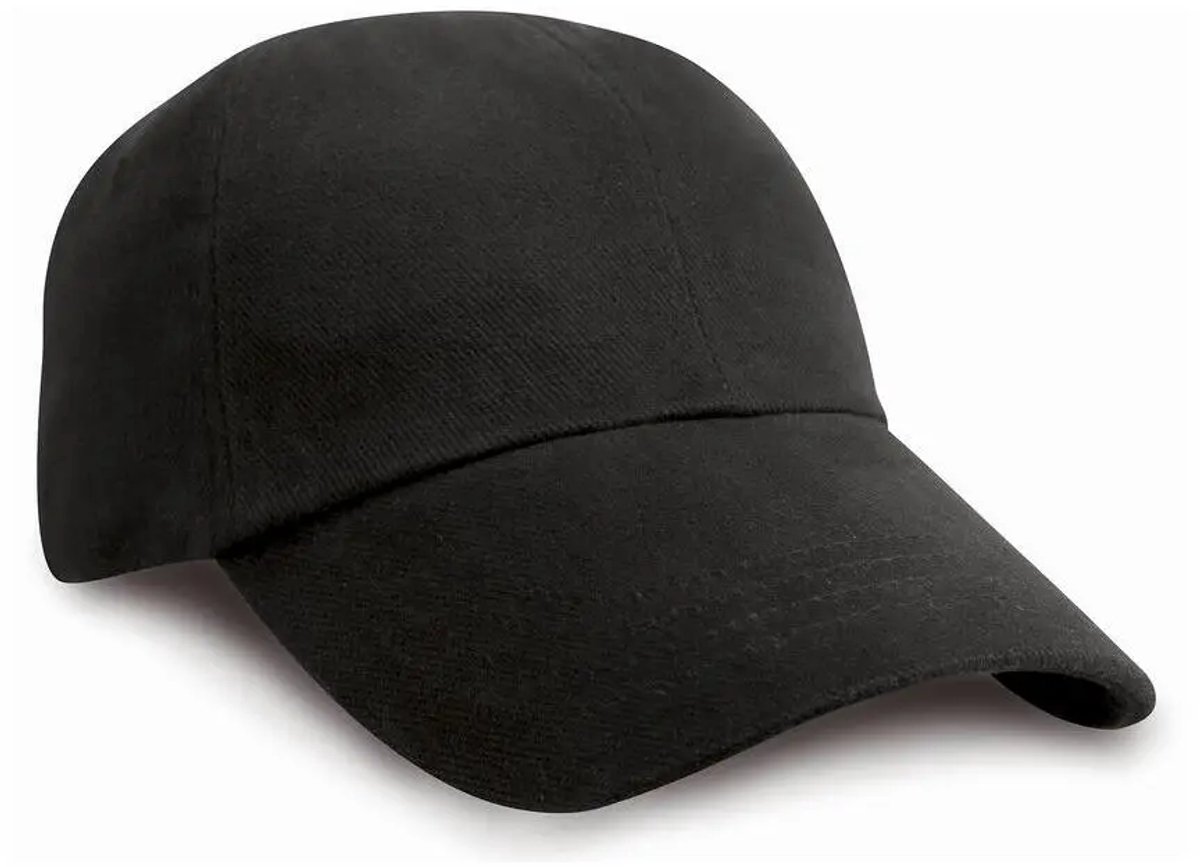 Result Low Profile Heavy Brushed Cotton Cap RH24 - Black - One size