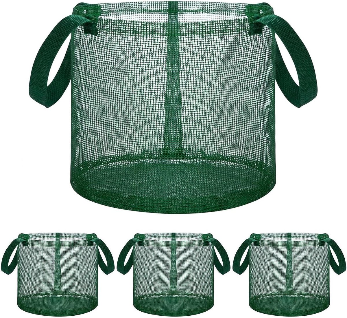 Waterplantenmand - Vijvermanden Plantenbak - Waterplanten Kweken - Ademende Wortelgroei - 18 x 18 x 18 cm - Groen