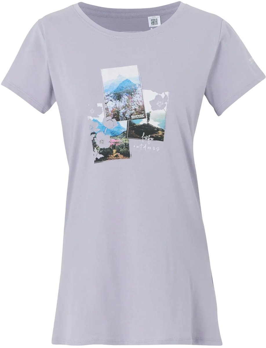 Dames-T-shirt Regatta Breezed V Paars