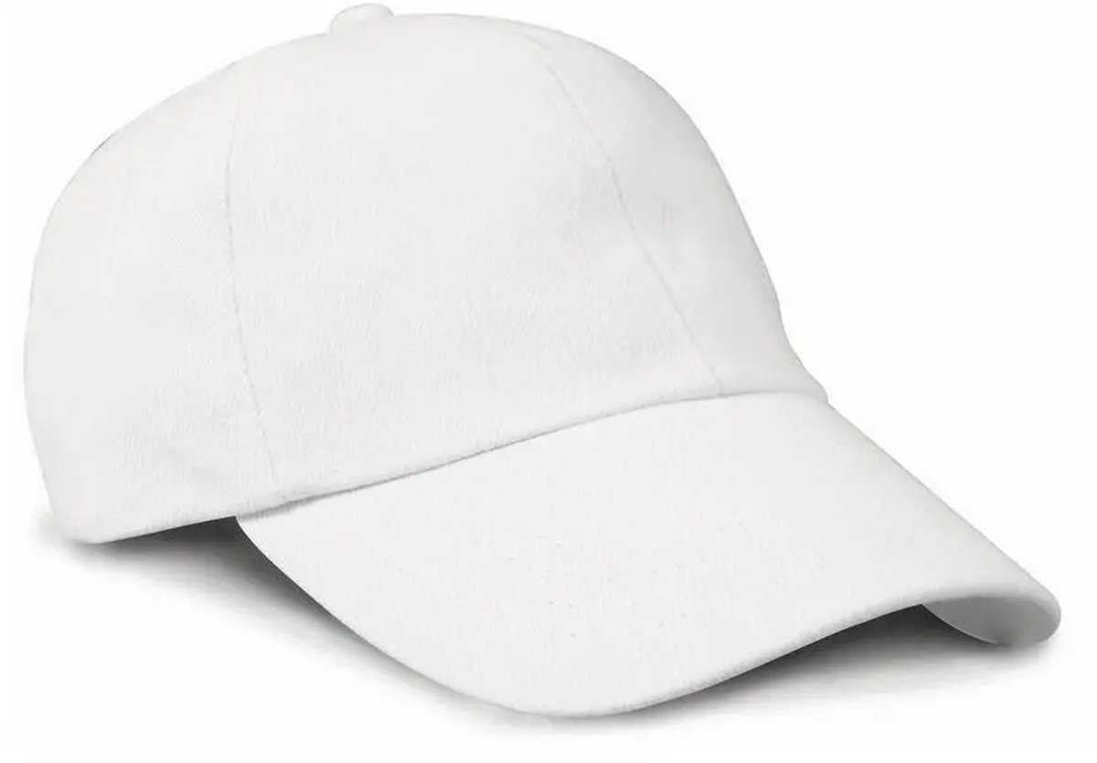 Result Low Profile Heavy Brushed Cotton Cap RH24 - White - One size
